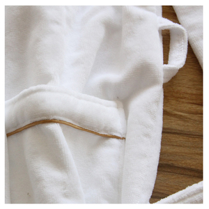 <span class=keywords><strong>Accappatoio</strong></span> Bianco per Hotel in Cotone 100% di Lusso, Termico <span class=keywords><strong>con</strong></span> <span class=keywords><strong>Collo</strong></span> <span class=keywords><strong>a</strong></span> <span class=keywords><strong>Scialle</strong></span>, per Uomo - Product Image 5