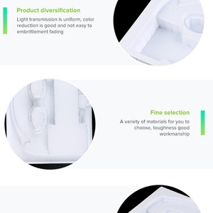 Barquette en plastique blanc jetable de Chine avec design à clapet, taille et forme personnalisées pour l'emballage cosmétique - Product Image 4