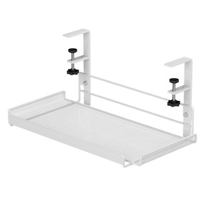 Organizador de Oficina, Cesta de Almacenamiento Debajo del Escritorio, Tipo Rectangular para Montar en la Pared, Sin Necesidad de Perforación, Accesorio para Gestión de Cables - Product Image 5