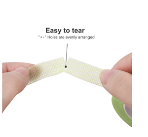 Bande Non tissée pour faux-cils, pièces, 9m, avec trous, respirants, confortable, résistant, tampon pour les yeux, couleur verte, outils pour extensions - Product Image 5