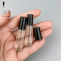 Botol Sampel Parfum Mini 2ml 3ml 5ml Grosir, Tutup Snap, Botol Kaca Kosong untuk Uji Aroma, Botol Parfum Kaca