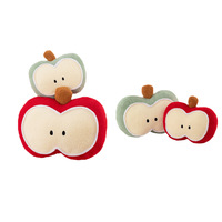 Groothandel Schattig Appel Pluche Speelgoed Zacht Gevuld Fruit Dierenknuffel voor Kinderen Baby Cadeau Hoge Kwaliteit Appel Pluche Speelgoed Mini Gevuld Speelgoed