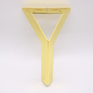 Hardware per mobili dal Design moderno gambe per divani in metallo nero opaco di alta qualità in stile industriale gamba in oro rosa - Product Image 6