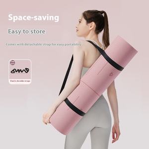 CHONGTONG Tapis de <span class=keywords><strong>yoga</strong></span> pour femmes en TPE transfrontalier 183cm de longueur 12mm d'épaisseur antidérapant double face rebond doux absorption des chocs silencieuse - Product Image 2