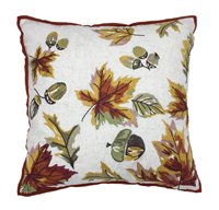 Broderie décorative de récolte laisse la taie d'oreiller de luxe décorative en microfibre