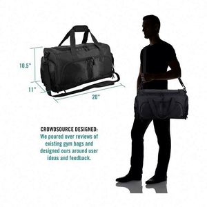 Sac de sport gratuit pour femmes, sacs de voyage pour hommes, sac à dos d'extérieur avec espace séparé pour chaussures de sport - Product Image 6
