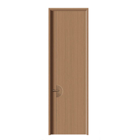 Porte intérieure en bois ignifugée, entrée de villa de luxe, placage écologique, chambre à coucher, taille personnalisée