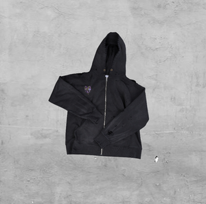 Sudadera con Capucha Extra Grande para Hombre, con Cierre, de Felpa Gruesa 100% Algodón, con Logotipo Personalizado Impreso OEM, Talla XL, Digital/Seda - Product Image 1