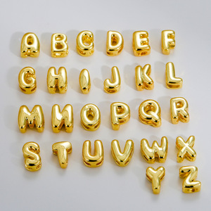 26 pièces DIY Bulle Lettres Pendentif Collier Ballon Plaqué Or en Forme d'Anglais Collier Acier Inoxydable Titane Fête des Mères - Product Image 2