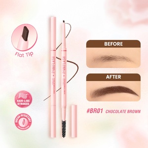 PINKFLASH Bolígrafo para cejas de doble punta, bolígrafo impermeable para cejas, bolígrafo para contornear - Product Image 1