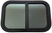 Vitre coulissante de camping en verre, bleue, pour Motohome, avec écran