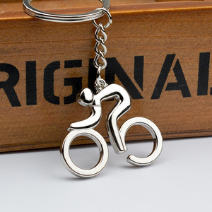 Porte-clés léger en alliage de zinc avec impression UV 3D, motif mini VTT vintage et dessin animé, cadeau unique pour les amateurs de vélo - Product Image 3