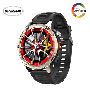 นาฬิกาสมาร์ทวอทช์รุ่น M11-304 GPS Sports ยอดนิยมใน TikTok หน้าจอ TFT 1.7 นิ้ว กันน้ำ 1ATM แบตเตอรี่ 800mAh พร้อม GPS ติดตามการออกกำลังกาย สีทอง - Product Image 1