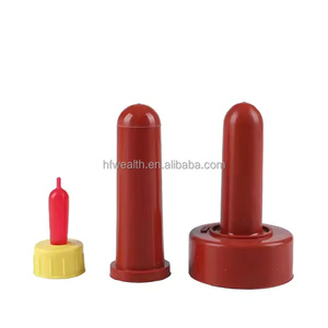 Tétines de bouteille de lait d'alimentation de bétail <span class=keywords><strong>en</strong></span> <span class=keywords><strong>caoutchouc</strong></span> rouge Nature de haute qualité pour agneau de veau - Product Image 6