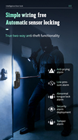 Serrure intelligente extérieure étanche Tuya WiFi pour cour, avec empreinte digitale biométrique, en alliage d'aluminium, modèle Tête de Taureau