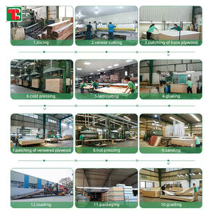 ラミネート0.3mm 0.4mmチークマリンクルミ4分の1木製ブラックホワイトオークウォールウッドmdfボードベニヤパネル合板 - Product Image 4