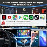Adaptador Inalámbrico 4 en 1 para CarPlay, Android Auto, AirPlay y Mirror Link, Conexión Rápida y Estable, Instalación USB OEM para Automóvil