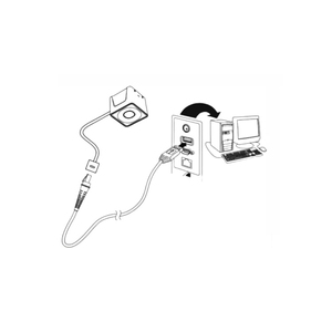 Honeywell HF510 Escáner de código de barras integrado de luz suave Interfaz USB Producto en stock - Product Image 4