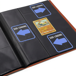 Y Y Ready to Ship Premium PP Matte Yugioh Trading Card Binder 9-Pocket 360 Capacity Black PVC Cover Plastic Material - Product Image 1