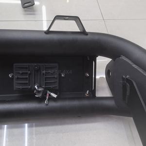 กันชนหน้าสำหรับรถกระบะ4X4 LE-STAR กันชนหน้าเหล็กกันชนรถยนต์สีดำใหม่ - Product Image 6