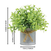 Plante artificielle en pot d'eucalyptus vert, romarin en pot de fer, plante verte artificielle pour la décoration intérieure, plantes murales artificielles