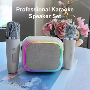 <span class=keywords><strong>Mini</strong></span> Karaoke portátil al aire libre cantando familia Ktv luces Led inteligentes altavoz de Audio de diente azul caja de fiesta con micrófono inalámbrico - Product Image 4