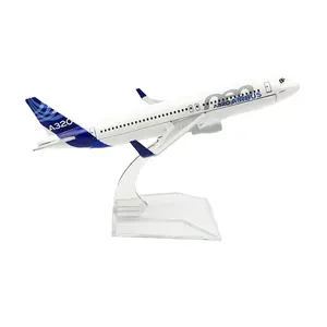 Best Gifts Scale 1:400 16cm Alloy Material A320 NEO Airbus Diecast Airplane Model