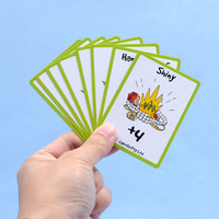 Cartes de jeu de dessin animé personnalisées haut de gamme pour enfants, jeux de société éducatifs en plastique, impression de cartes de jeu