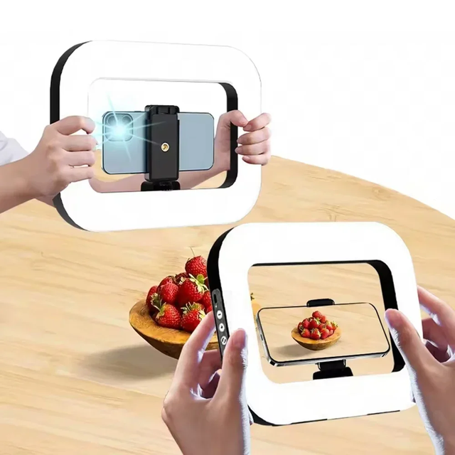 Fill Light LED Selfie Ring Light for Phone LED Selfie Light Rechargeable Wireless Clip on Light for All Smartphones