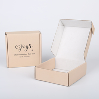 100 pièces Logo personnalisé carton ondulé boîte-cadeau de haute qualité Kraft bijoux Express sweat à capuche conseil emballage avec marque