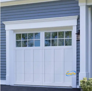 LONG TAI <span class=keywords><strong>Porte</strong></span> <span class=keywords><strong>de</strong></span> <span class=keywords><strong>garage</strong></span> en bois et en alliage d'aluminium moderne texturé 16x7 pour villa facilement installée - Product Image 2
