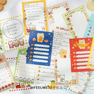 Custom 30pcs/set Adorable Animal Check To Do List planner sticky note Stationery Scrapbooking Material Creative Loose Leaf Memo