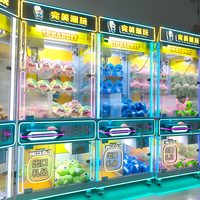 Mini machine à griffes d'arcade en métal à monnayeur avec lecteur de billets, machine à cadeaux amusante pour tous les âges, 1 joueur, pour centres de jeux