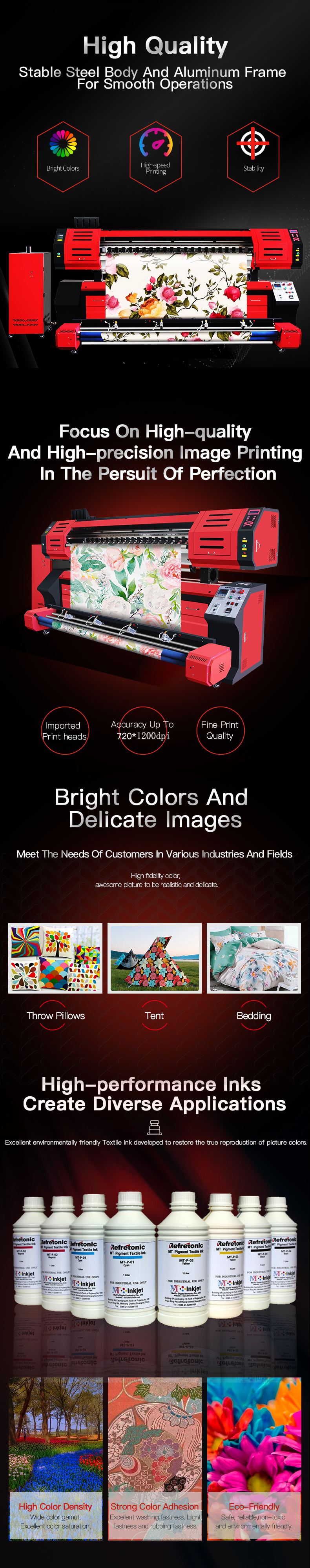 MT 1.8meters I3200 Printhead Sublimation for home textile printing