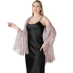 <span class=keywords><strong>Elegante</strong></span> donna <span class=keywords><strong>scialle</strong></span> bianco e <span class=keywords><strong>nero</strong></span> sciarpa per le donne per le feste serali di nozze eventi nuziali perfetti come scialli damigella d'onore - Product Image 2