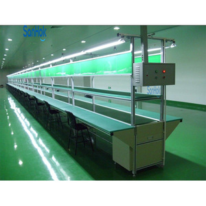 Table de travail double personnalisée Convoyeur à bande Pied électrique <span class=keywords><strong>Ligne</strong></span> d'assemblage de <span class=keywords><strong>spa</strong></span> - Product Image 4