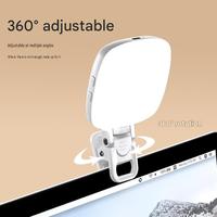 Hoge vermogens 5W LED selfie-lamp met verstelbare standaard, clip-on telefoonlamp, computer laptop webcam iPad mini verlichting, fotografische verlichting
