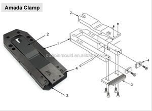 Cnc Torentje Punch Gereedschap Klemmen Lagere Spalk Amada, Tailift Blok Lokaliseren Klem Base Accessoire - Product Image 5