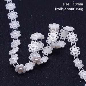 Fête d'<span class=keywords><strong>anniversaire</strong></span> de mariage ABS Imitation perle perle chaîne collier bricolage chapeaux bouquet de mariée ornement accessoires - Product Image 6