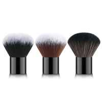Petit pinceau à poudre de fond de teint en forme de champignon, poils synthétiques, manche en aluminium épaissi, pinceau de maquillage portable, vente flash