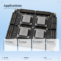 Carte de commutation NVLink haute fréquence - Fabricant de PCB - Planche arrière GPU à faible perte - Fabrication de PCBA sur mesure - Finition ENEPIG