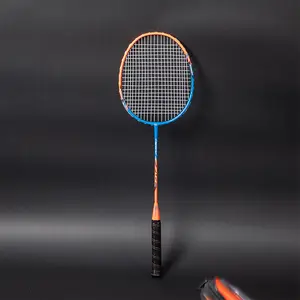 FDFIT raket Badminton untuk pemula, raket Badminton latihan luar ruangan dengan Logo khusus untuk pemula