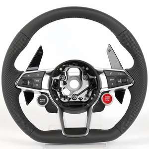 Volant en fibre de carbone à fond plat, compatible avec Audi A3 A4 A5 A6 RS3 RS4 RS5 S3 S4 S5 TT R8 Q5 Q7, sur mesure - Product Image 2