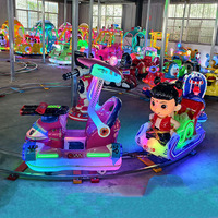 Train électrique miniature pour enfants avec toit, manège de divertissement de qualité commerciale personnalisé pour parc d'attractions, centre commercial, carnaval et intérieur/extérieur