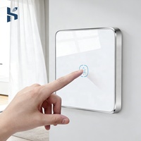 Interrupteur intelligent Tuya Zigbee, norme britannique, nécessite un fil neutre et un fil sous tension, interrupteur mural compatible avec Yandex Alice