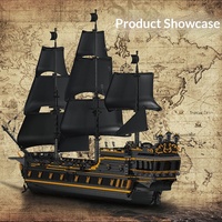 Mould King 13186/10195 Juego de Bloques de Construcción de Velero Pirata, Modelo de Barco MOC Grande, Ladrillos Coleccionables, Juguete de Regalo para Adultos, Adolescentes y Niños