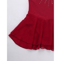 Robe de Ballet de skate pour enfants et filles, vêtement sans manches, col licou, strass, mosaïque, rouleau