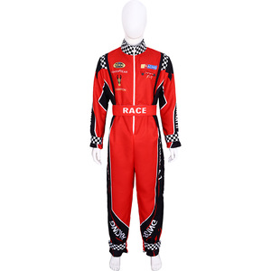 ชุดแข่งรถสีแดง ทนไฟ สำหรับผู้ใหญ่ แบบยูนิเซ็กซ์ สไตล์ F1 ชุดป้องกันเต็มตัว สำหรับการแข่งรถมอเตอร์สปอร์ต - Product Image 2