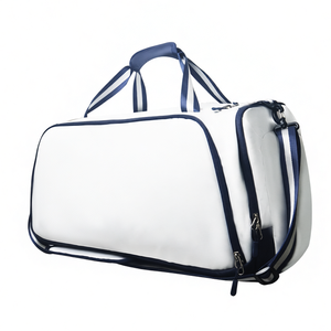 Manufacturer Wholesale Tennis Backpack Portable Canvas Dry Wet Separation Zipper Pocket Outdoor Sports Shoulder Carry Bag Made - Product Image 2