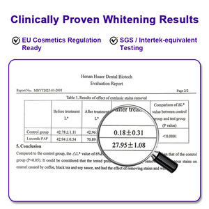 Luxsmile Private Label 9d Refresche Natural Vegan Dry 28 Pièces Purple V34 18% Pap Bandes Blanchissantes pour Blanchir les Dents 28 Stripsps - Product Image 5